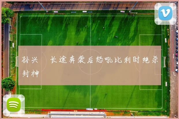 孙兴慜长途奔袭后怒吼比利时绝杀封神